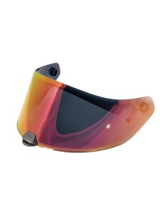 VISOR HYPER/DEVIL RED CHROMED A+pins