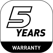 5 year Warranty